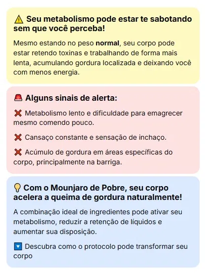 Informações de metabolismo