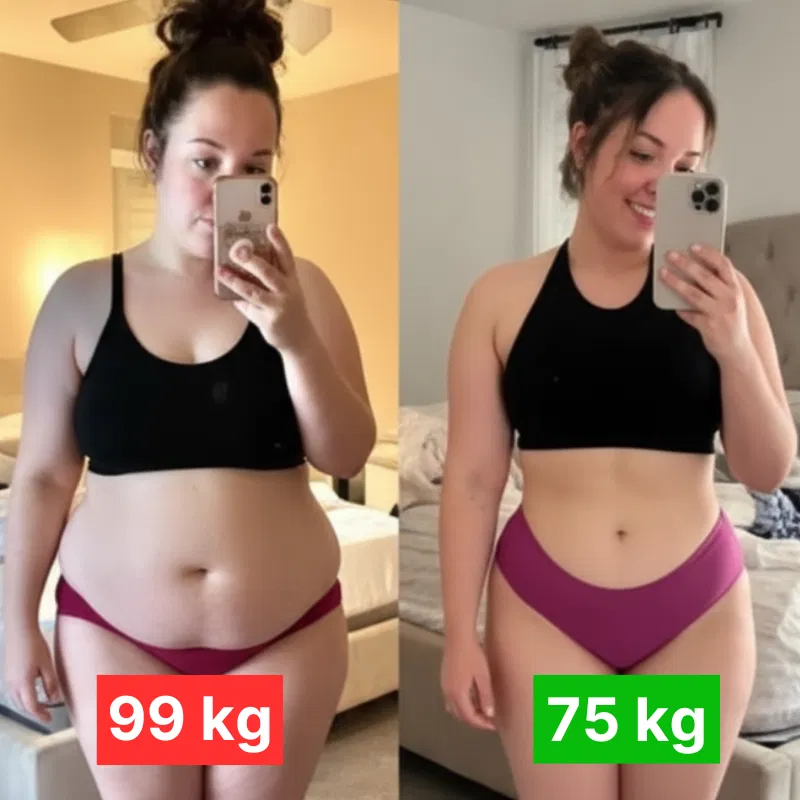 Transformação 99kg para 75kg